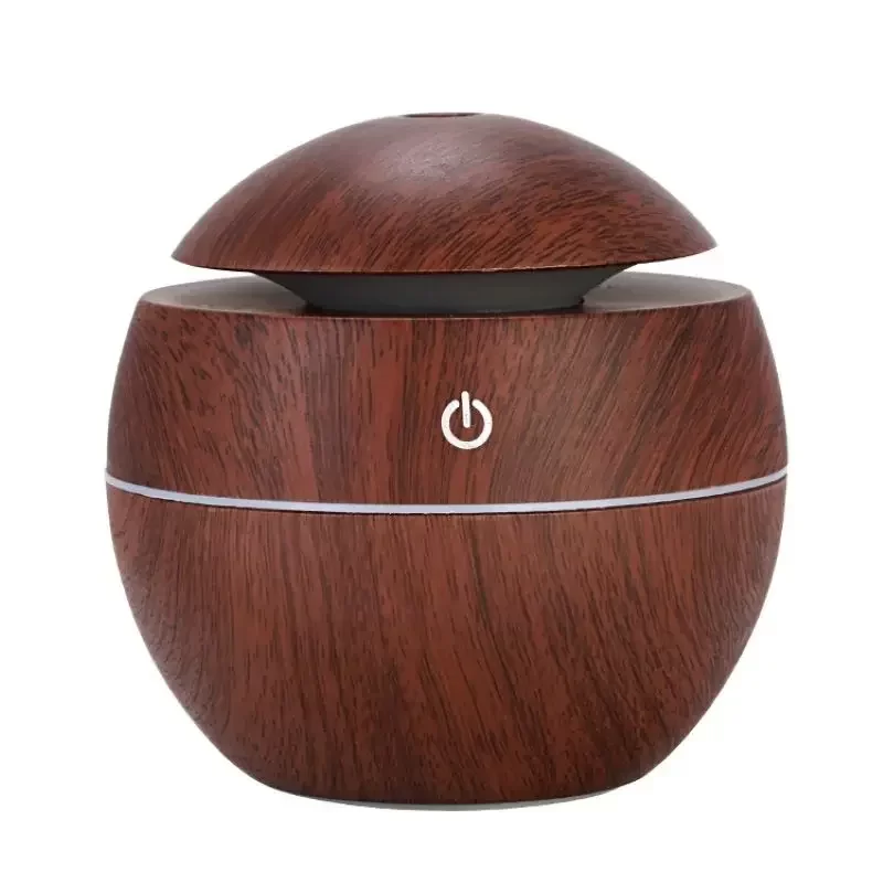 Wood grain vase humidifier Diffuser USB car office home colorful night light silent humidification_7