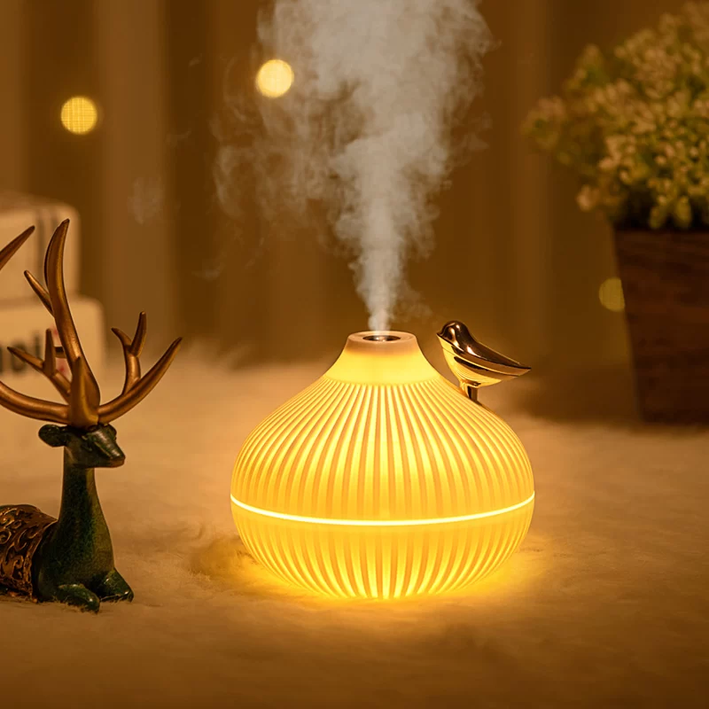 300ml USB Air Humidifier, Small Onion Style Humidifier With Night Light, Atmosphere Light, Mini-size USB Air Humidifier For Home_5