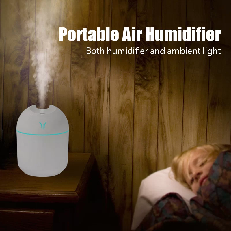 250ML Humidifier Mini Aromatherapy Humidifiers Diffusers For Home Romantic Light USB Essential Oil Diffuser Car Purifier Air_4