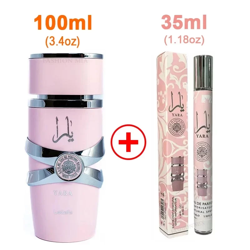 100ml Arab Perfumes Floral Scent Lasting Fragrance Pheromone Eau De Parfum Men Women High Quality Gift Balminess Deodorants Pink_1