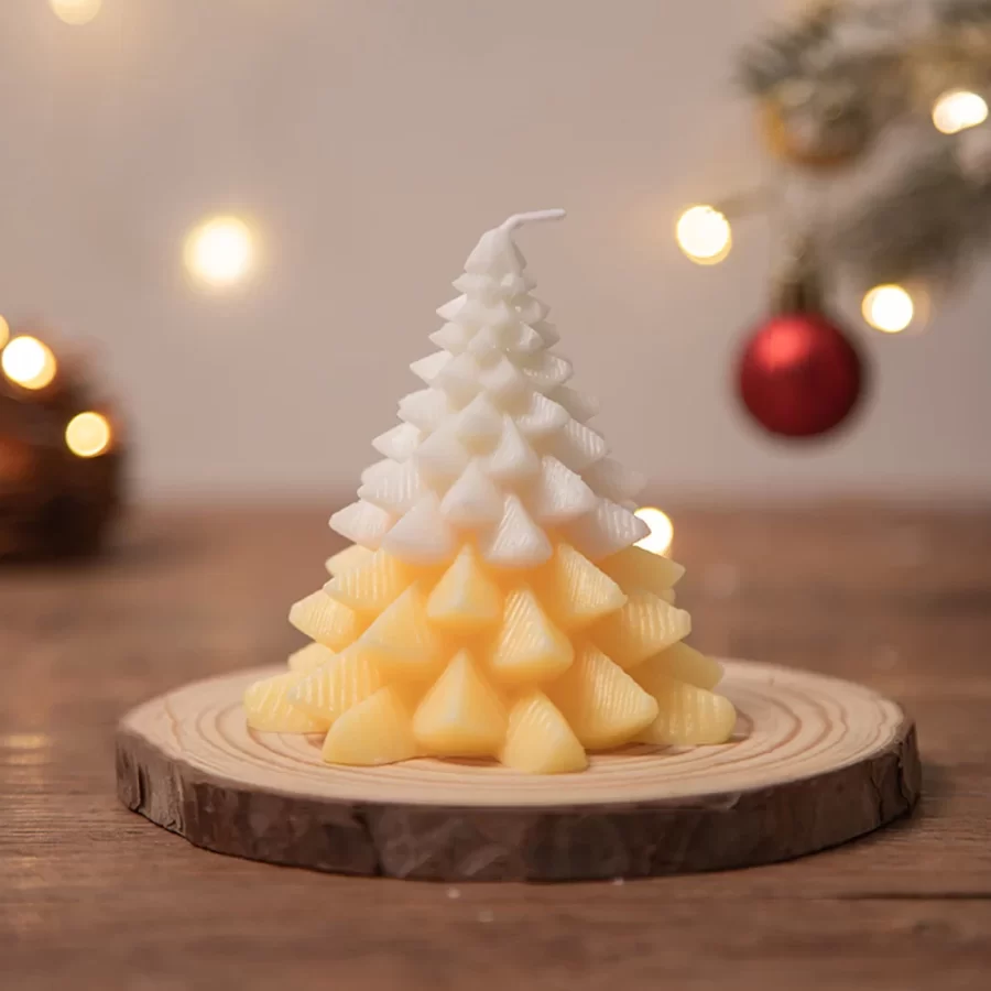 Christmas Scented Candle Christmas Tree Shaped Candle Decoration for Christmas Festival Gifts Home Living Room Decoration Candle_8