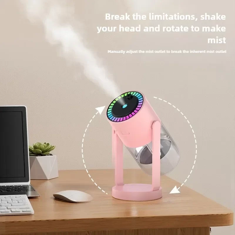 Creative Starry Sky Projection Humidifier Mini Rotating Car Air Humidifier with LED Light USB Electric Aroma Diffuser for Bedroo_3