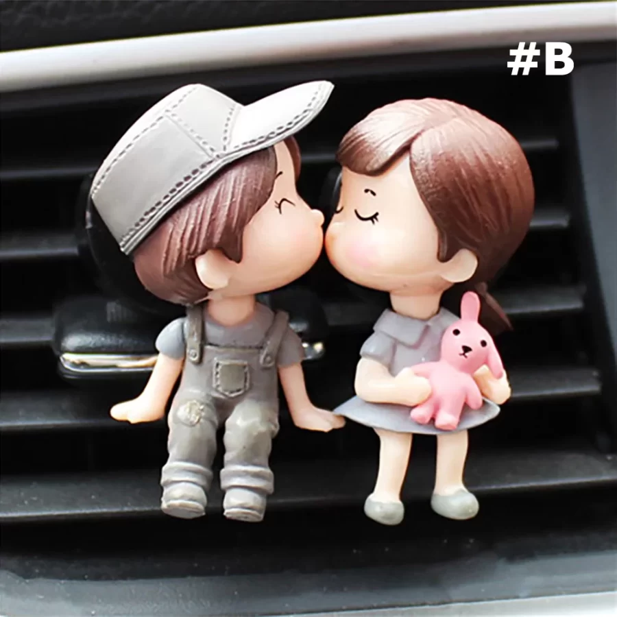 Boy Girl Couple Car Perfume Lovely Air Conditioning Aromatherapy Clip Cute Car Accessories Interior Woman Air Freshener Gift_14