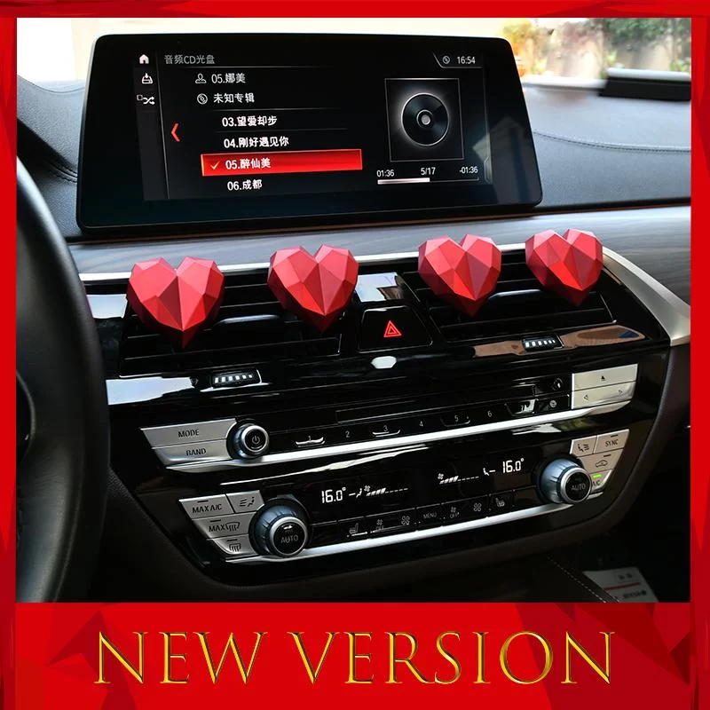 Heart Car Fragrance Diffuser Air Freshener In The car Accessories Interior Decoration Air Conditioner Clip Perfume_2