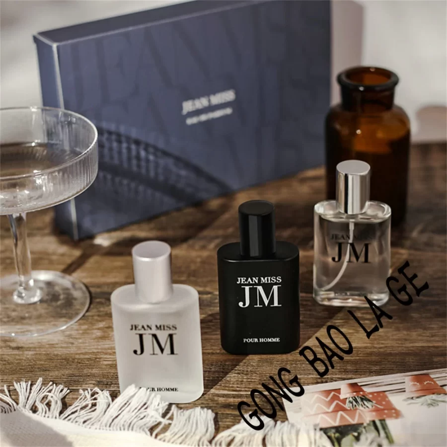 Original 90ml Men's Perfume Gift Box 3pcs Set Fascination Man Colognes Scent Lasting Woody Floral Fragrance Eau De Parfums Homme_3