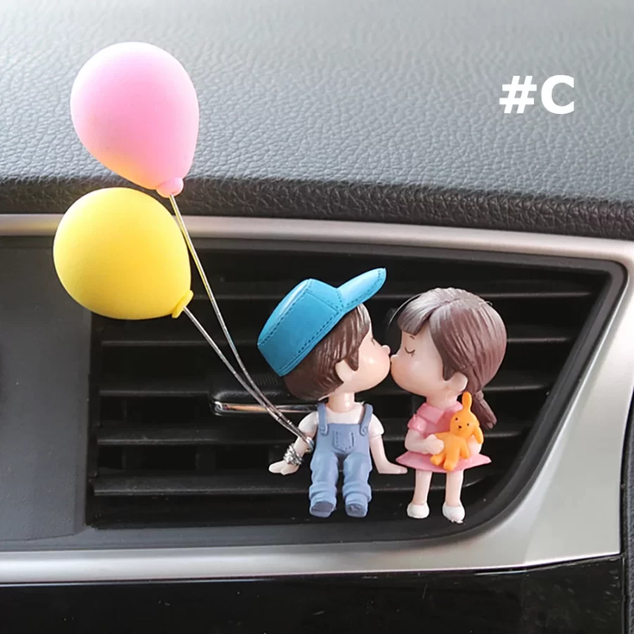 Boy Girl Couple Car Perfume Lovely Air Conditioning Aromatherapy Clip Cute Car Accessories Interior Woman Air Freshener Gift_10