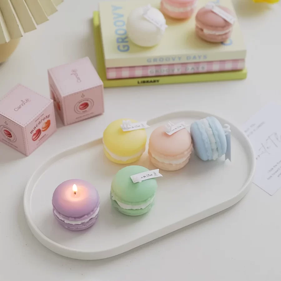 1 pack macaron scented candle suitable for home decoration, party gatherings, table decoration, holiday gift giving_4