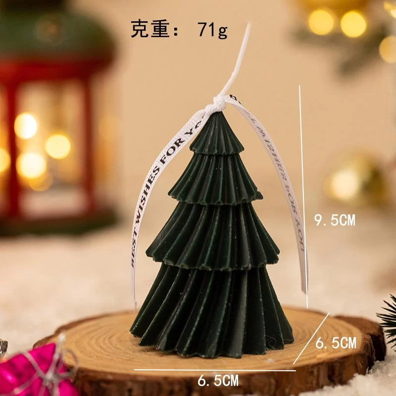 Geometric Pine Silicone Candle 3D Mold Christmas Tree Scented Candles Silicone Mold DIY Aromath Candle Soap Making Tools Craft_11