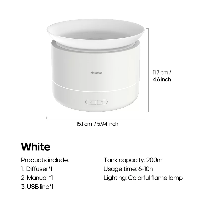 Portable Surge Spray Aroma Diffuser Essential Oil 200ml USB Ultra Quiet LED Colorful Night Light Humidifier for Home Room Hotel_8