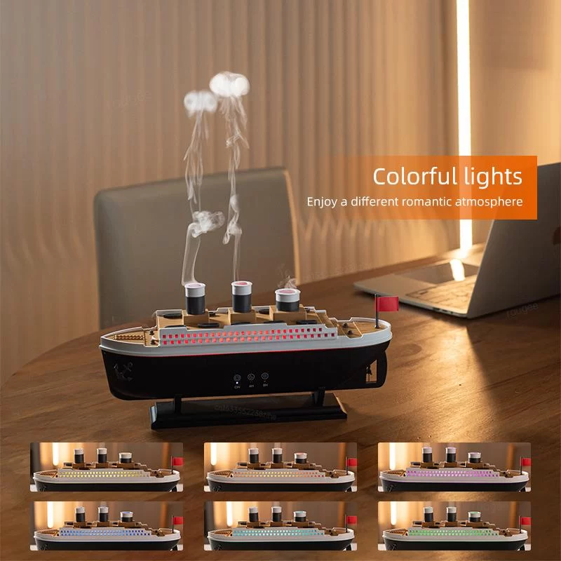 Electric Air Humidifier Essential Oil Diffuser Flame Light Mist Spray Aroma Humidifier Portable Fragrance Aromatherapy Diffuser_4