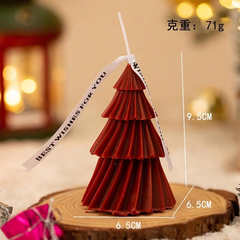 Geometric Pine Silicone Candle 3D Mold Christmas Tree Scented Candles Silicone Mold DIY Aromath Candle Soap Making Tools Craft_9