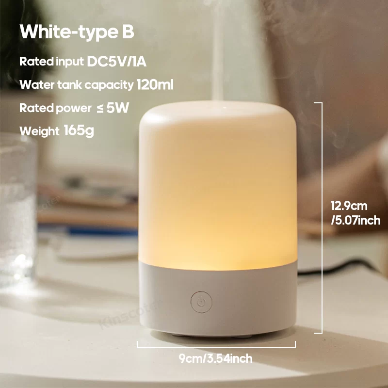 2024 Simple Aroma Diffuser Desktop Mini Air Humidifier Ultrasonic Sprayer Aromatherapy Essential Oil difusor with RGB Light_7