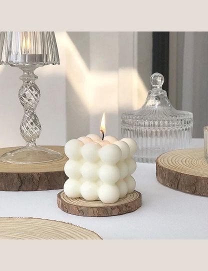 Modern Home Decoration Big Cube Bubble Candle Soy Wax Aromatherapy Scented Candles Home Decorative Candles Birthday Gift