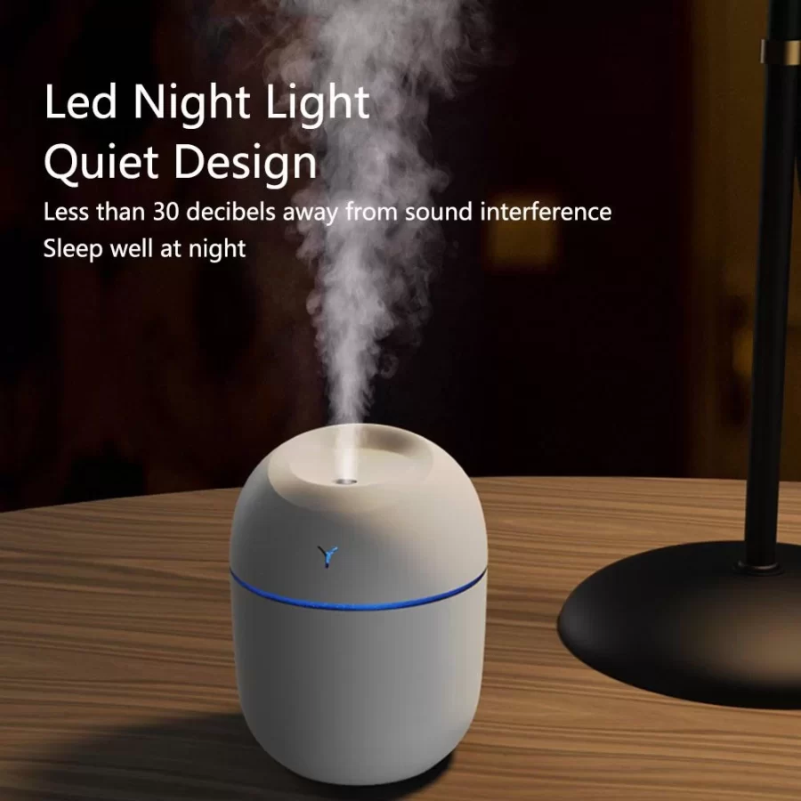 250ML Mini Air Humidifier Romantic Light USB Essential Oil Diffuser Car Purifier with LED Light Aromatic Anion Mist mist sprayer_3