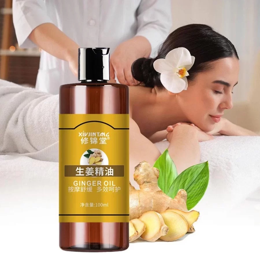 Ginger Essential Oil Massage Moisturizing Hydrating Pure Plant Oil Body Relax Therapy SPA For Body Skin Care Ginger Oil_1