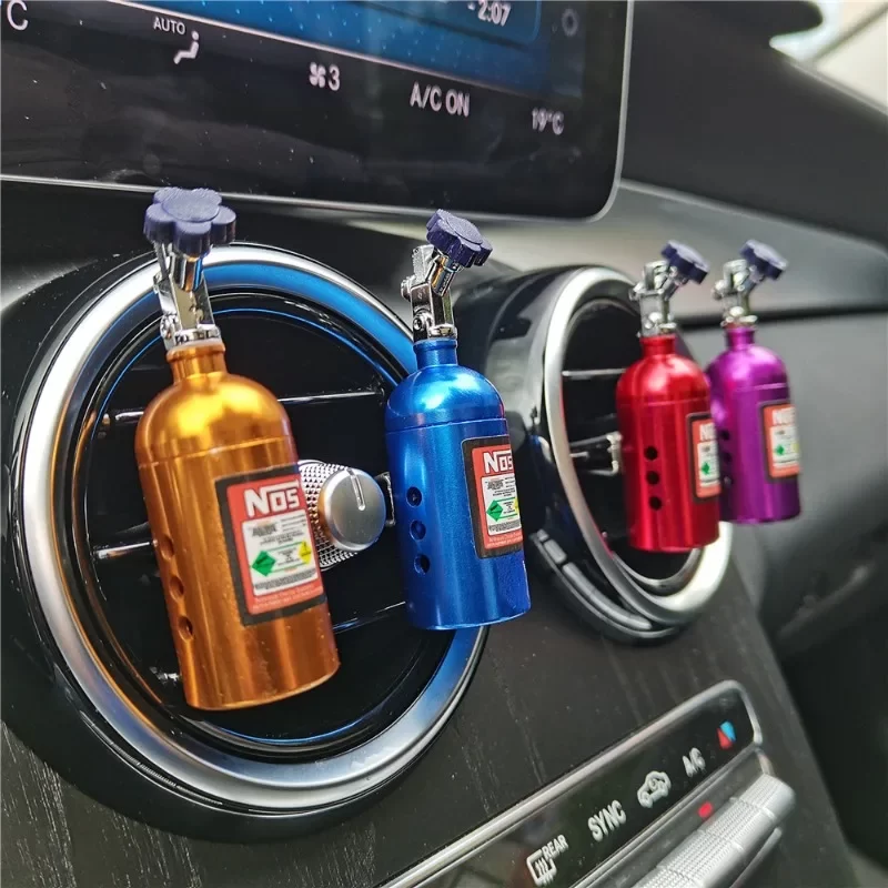 Car Air Freshener Blue Billet Aluminium Scent NO S Car Air Vent Perfume Fragrance Refill Freshener Car Accessories Decorate_1