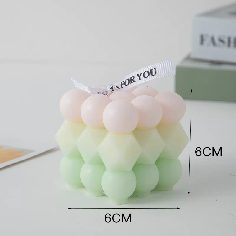 Modern Home Decoration Big Cube Bubble Candle Soy Wax Aromatherapy Scented Candles Home Decorative Candles Birthday Gift_30