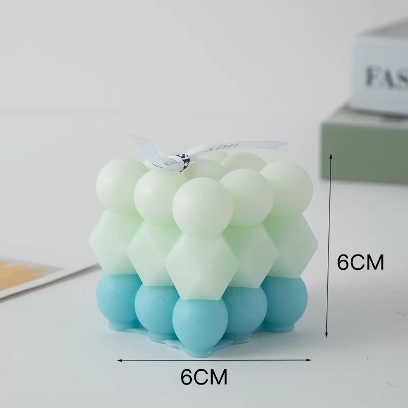 Modern Home Decoration Big Cube Bubble Candle Soy Wax Aromatherapy Scented Candles Home Decorative Candles Birthday Gift_29