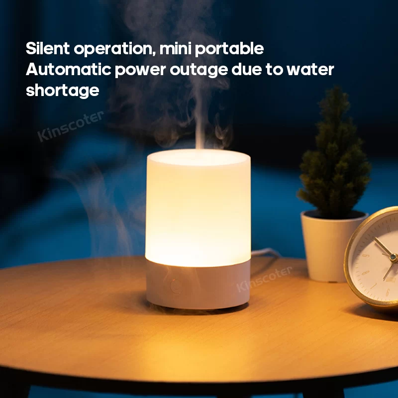 2024 Simple Aroma Diffuser Desktop Mini Air Humidifier Ultrasonic Sprayer Aromatherapy Essential Oil difusor with RGB Light_3