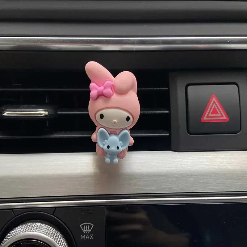 Sanrio Series Hello Kitty Melody Car Outlet Decoration Car Air Conditioning Mouth Fragrance Decorative Clip New Car Supplies_10