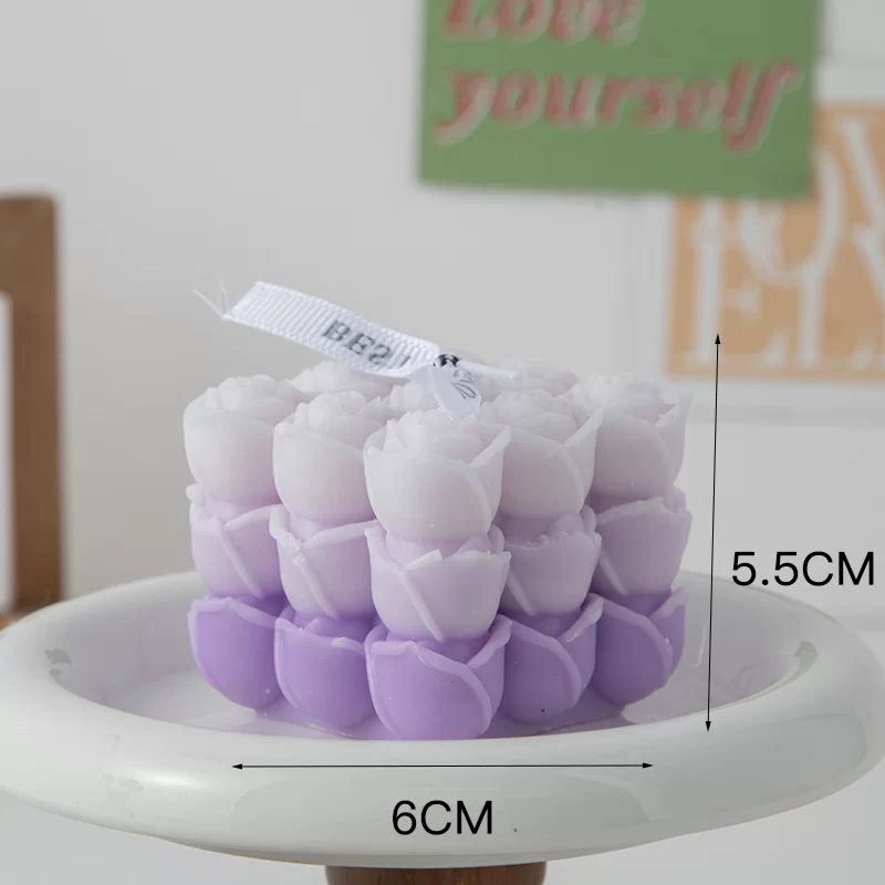 Modern Home Decoration Big Cube Bubble Candle Soy Wax Aromatherapy Scented Candles Home Decorative Candles Birthday Gift_18