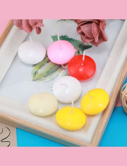 10PCS Smokeless Candles Romantic Exquisite Floating Candles Party Decoration For Baby Shower Wedding