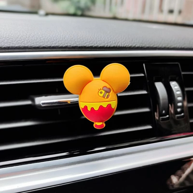 Cute Car Air Freshener Perfume Cartoon Mouse Car Vent Clip Auto Accessories Interior Men Woman Wholesale Lovely Fragrance Scent_12