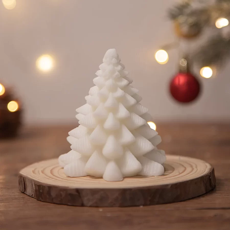 Christmas Scented Candle Christmas Tree Shaped Candle Decoration for Christmas Festival Gifts Home Living Room Decoration Candle_5