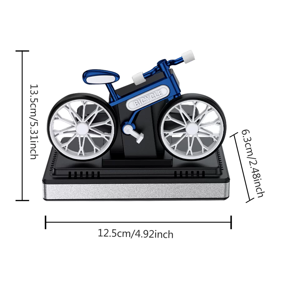 Solar car air fresheners rotating bicycle decoration bike diffuser perfume accessories energy power aroma ornament fragrance fun_6