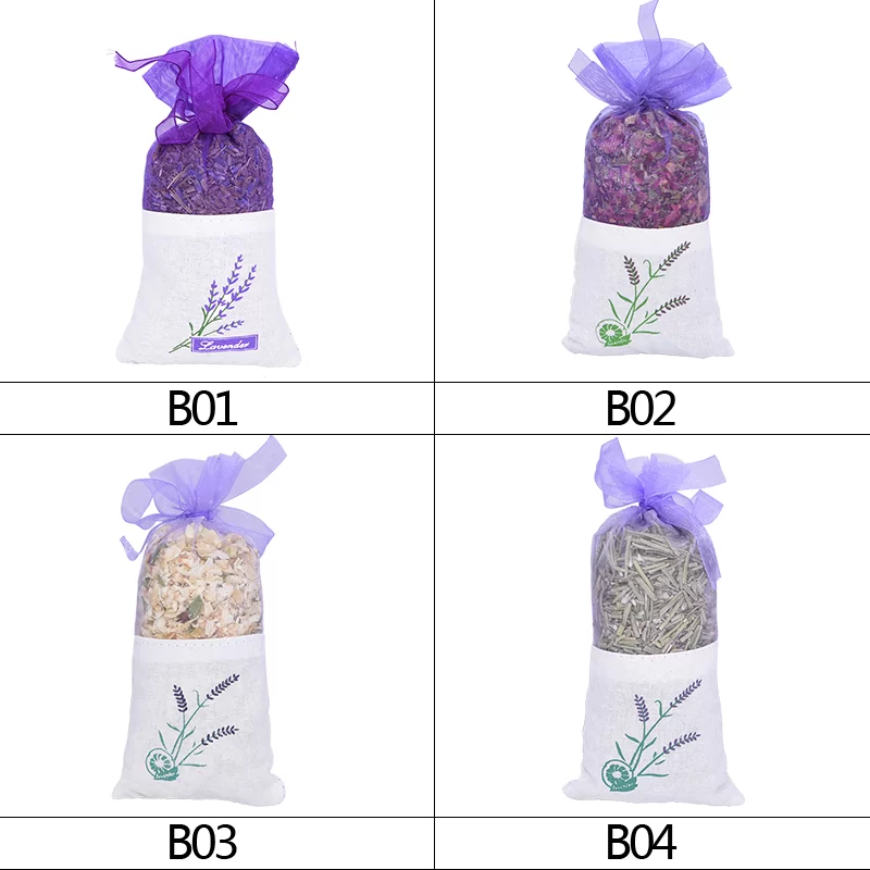 Natural Dried Flowers Sachet Bag Lavender Rose Jasmine Rosemary Fragrant Bags Filling Real Natural Freshener Gifts Car Home_6