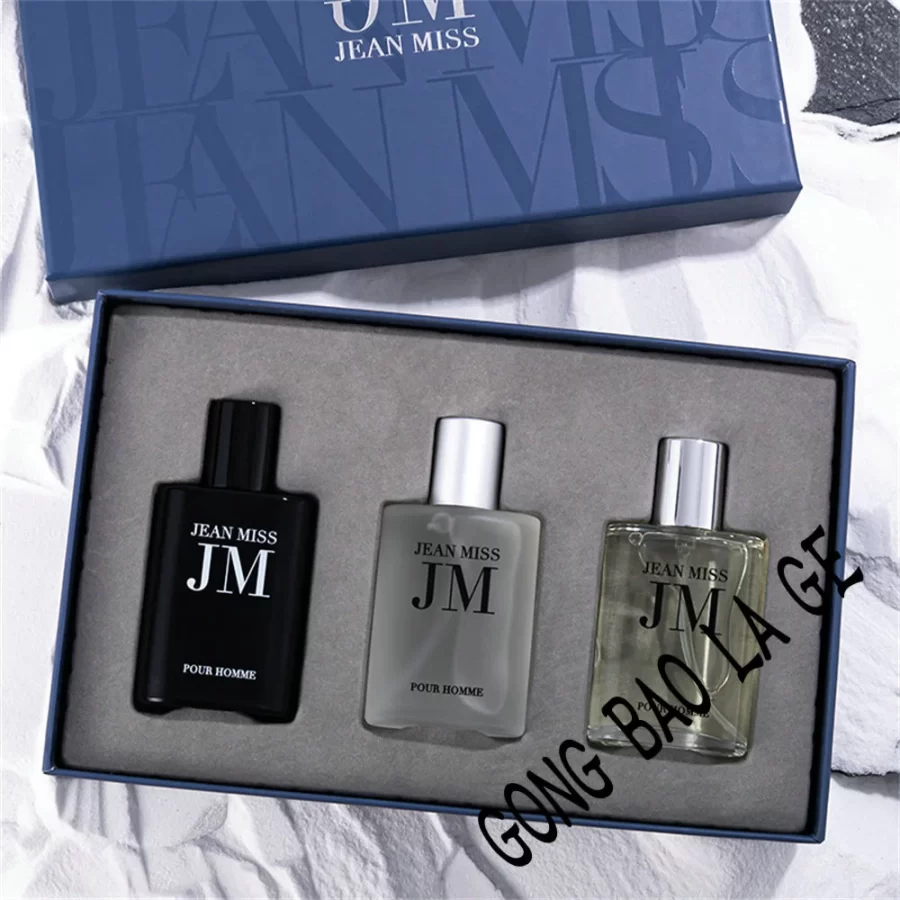 Original 90ml Men's Perfume Gift Box 3pcs Set Fascination Man Colognes Scent Lasting Woody Floral Fragrance Eau De Parfums Homme_2