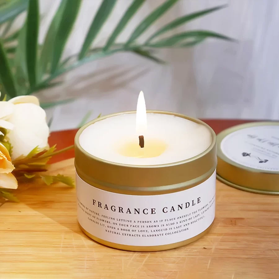 Smokeless Scented Aromatic Candles Portable Travel Tin Natural Soy Wax Candles Home Wedding Decorative Candle Guest Gifts Box_3