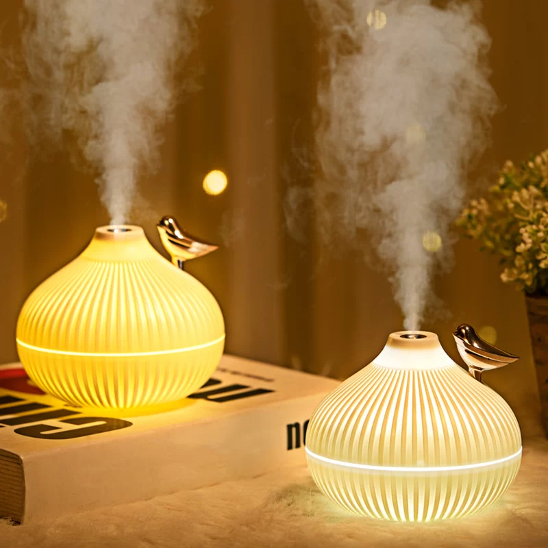 300ml USB Air Humidifier, Small Onion Style Humidifier With Night Light, Atmosphere Light, Mini-size USB Air Humidifier For Home_2