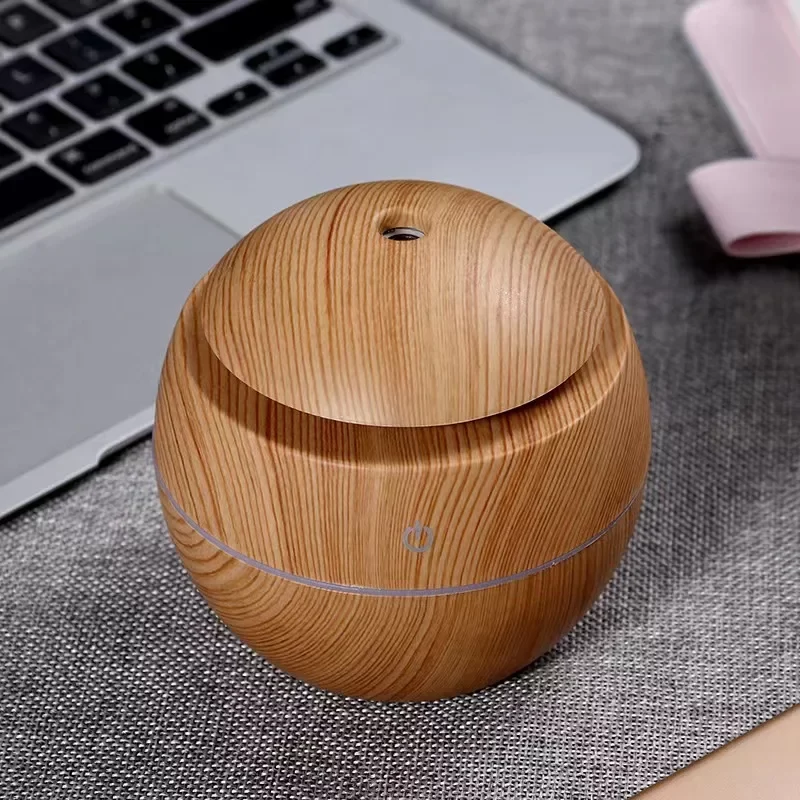 130ML Wooden Ultrasonic Electric Air Humidifier Home Aromatherapy Machine Essential Oil Aromatherapy Cold Mist_8