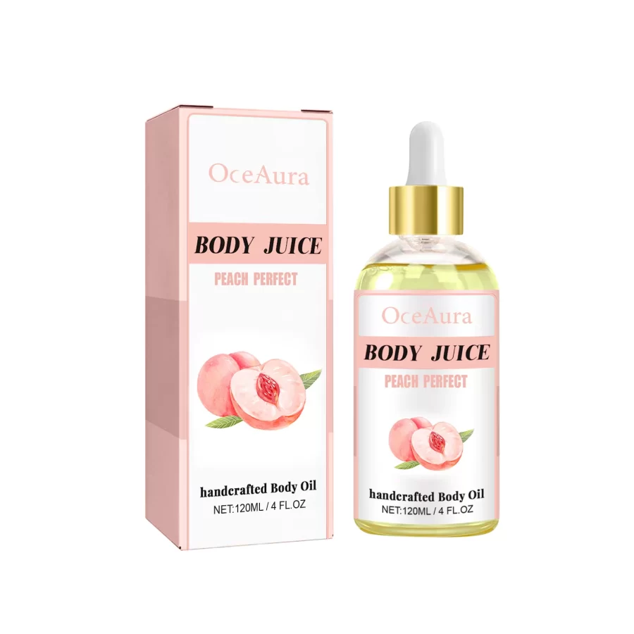 OceAura Peach body oil Moisturizes and Softens the Skin, Tightens and massages it, and provides moisturizing essential oil 4 Oz_7