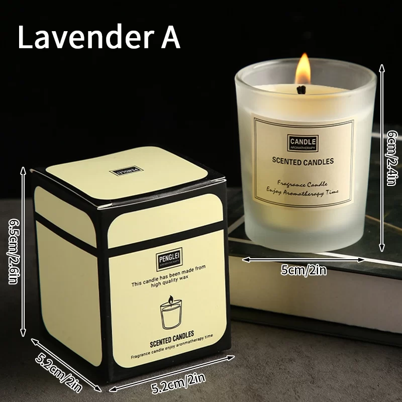 55g Scented Aromatherapy Candles Smokeless Candle Lemon Rose Lavender Candles Birthday Valentine Anniversary Christmas Gifts_14