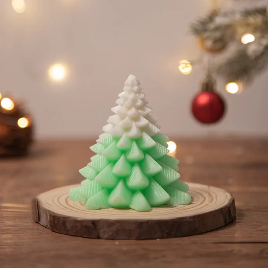 Christmas Scented Candle Christmas Tree Shaped Candle Decoration for Christmas Festival Gifts Home Living Room Decoration Candle_8