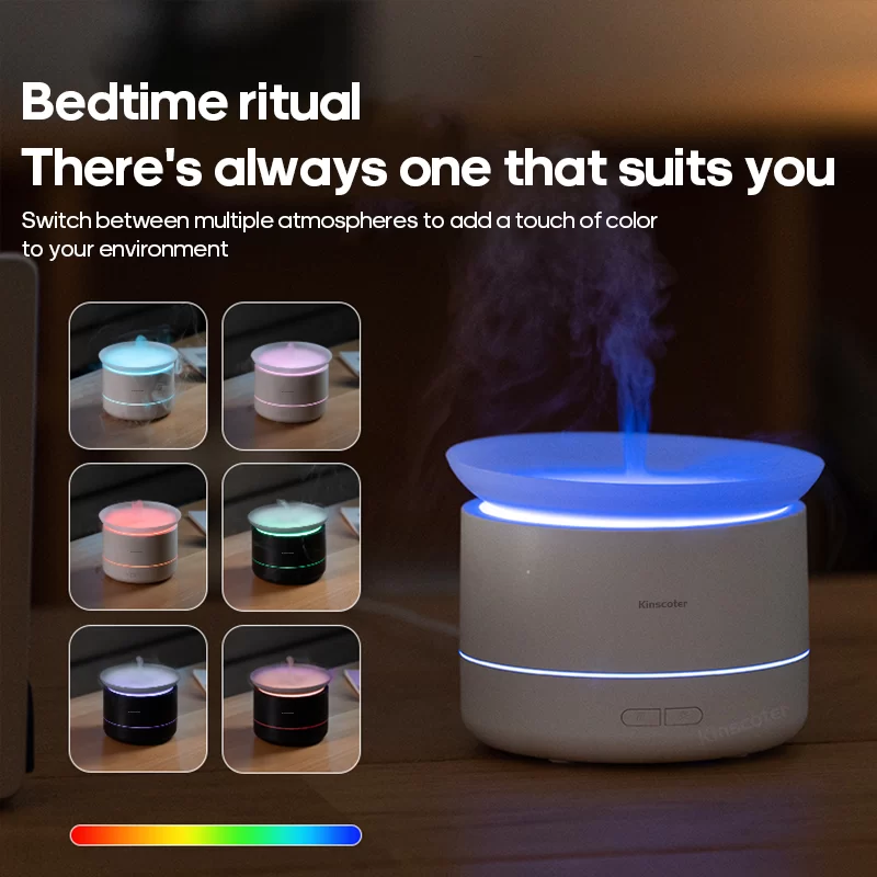 Portable Surge Spray Aroma Diffuser Essential Oil 200ml USB Ultra Quiet LED Colorful Night Light Humidifier for Home Room Hotel_2