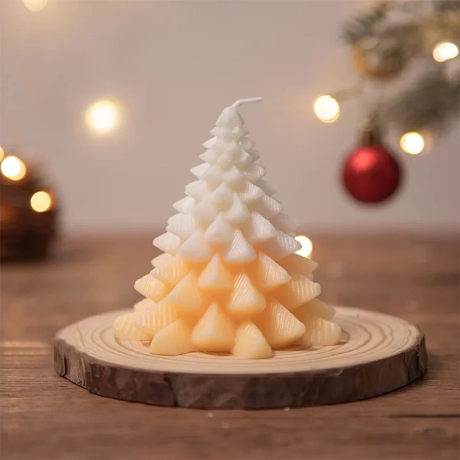 Christmas Scented Candle Christmas Tree Shaped Candle Decoration for Christmas Festival Gifts Home Living Room Decoration Candle_11