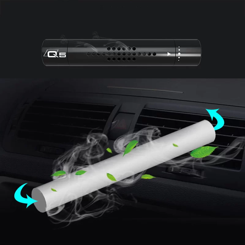 Car Aromatherapy Air Freshener for Audi Q2 Q3 Q4 Q5 Q7 Q8 Interior Vent Perfume New Solid Fragrance Cores Stick Auto Accessories_2