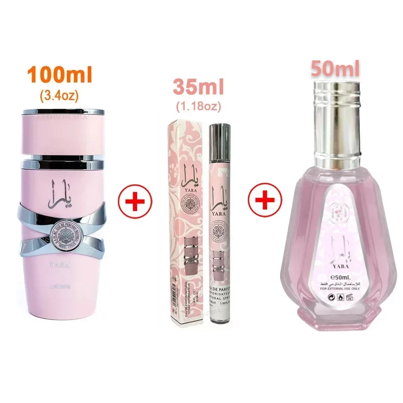 100ml Arab Perfumes Floral Scent Lasting Fragrance Pheromone Eau De Parfum Men Women High Quality Gift Balminess Deodorants Pink_8