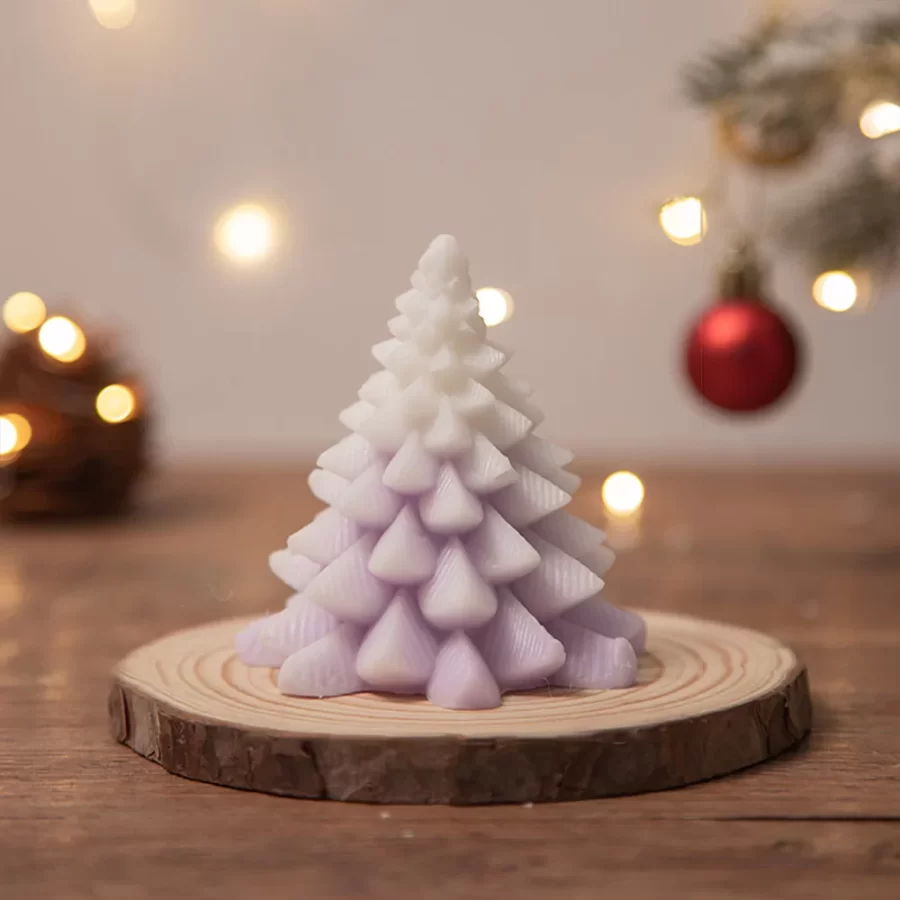 Christmas Scented Candle Christmas Tree Shaped Candle Decoration for Christmas Festival Gifts Home Living Room Decoration Candle_5