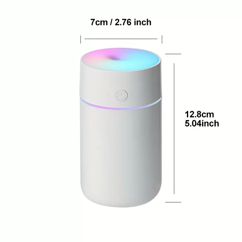 Portable Usb Rechargeable Air Humidifier LED light mini 220ml h2o Spray Mist humidifier Aroma Essential Oil Diffuser for Car_6