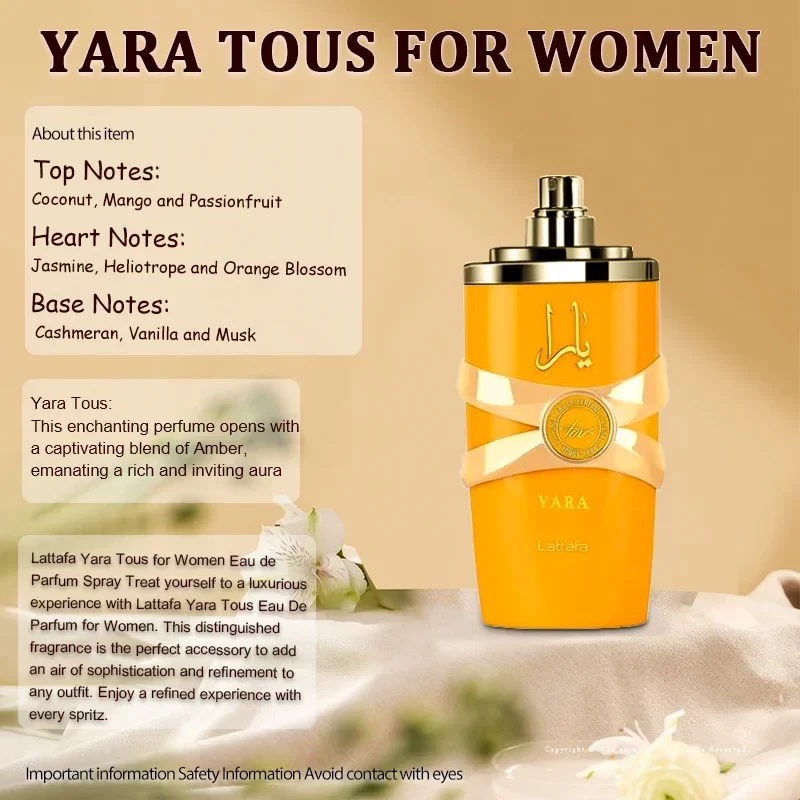 100ml Original Perfume Hombre Oil Original Eau De Spray Deodorants Men Women Gift Yara Mor Tous Asad Femme Lasting Fragrances_7