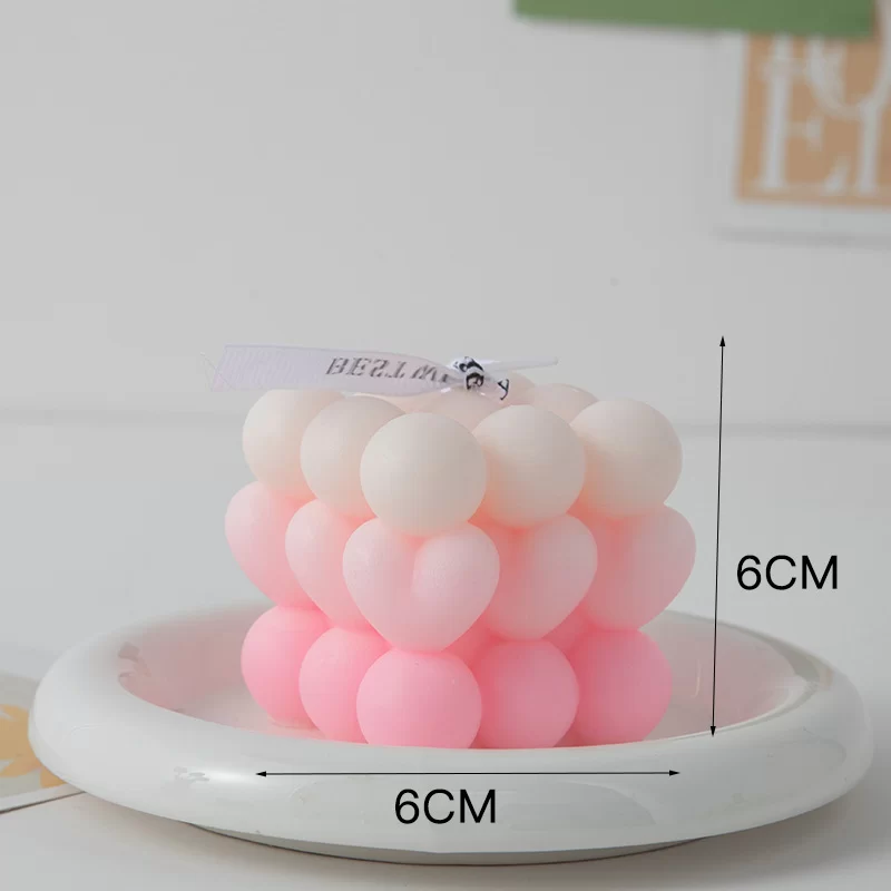 Modern Home Decoration Big Cube Bubble Candle Soy Wax Aromatherapy Scented Candles Home Decorative Candles Birthday Gift_24