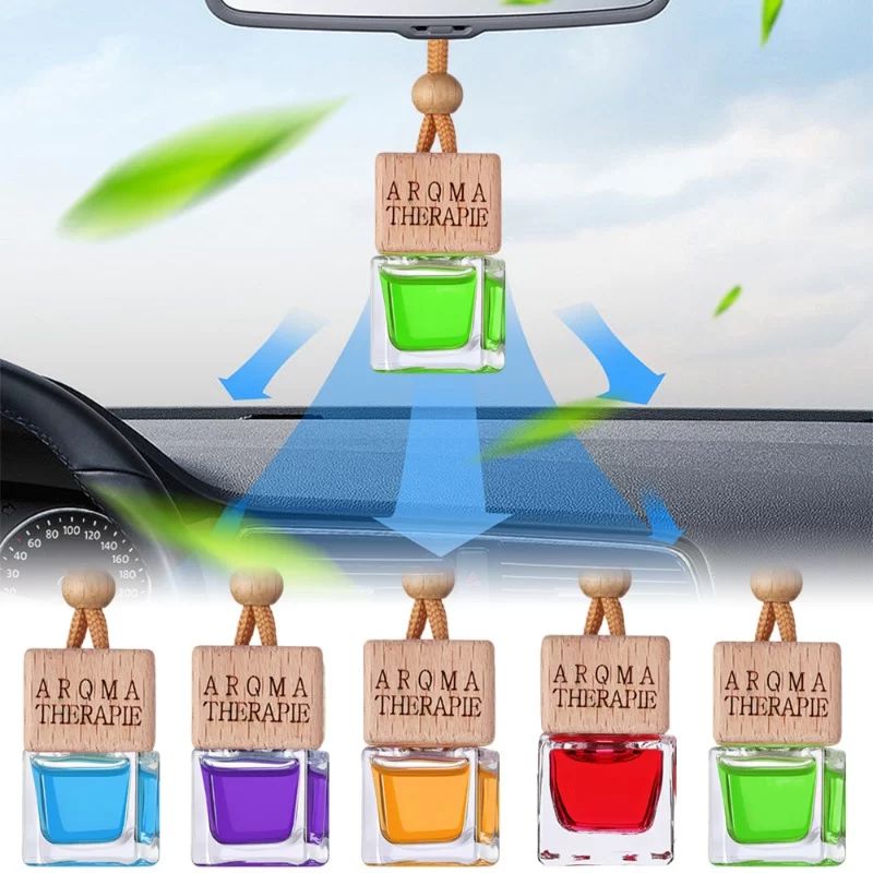 Car Air Outlet Hanging Perfume Pendant Fragrance Air Freshener Cologne/ Lavender Perfume Diffuser Aromatherapy Decor Accessorie_1