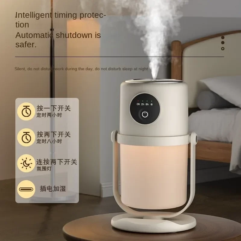 90 Degree Rotating Humidifier Intelligent Large Capacity Atomizer USB Silent Night Light Air Purification Difuser Essential Oil_2