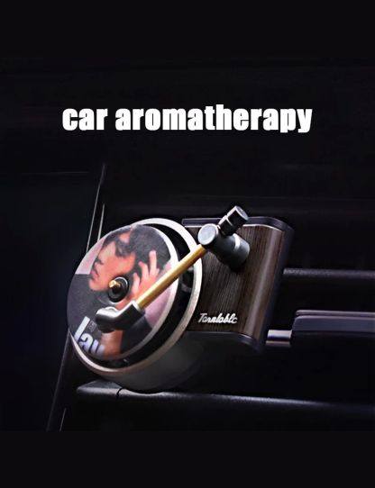 1/3/6/16 Pcs Car Air Outlet Aromatherapy Record Player Style Wind-Powered Rotating Fragrance Tablets Long-Lasting Perfume Smell