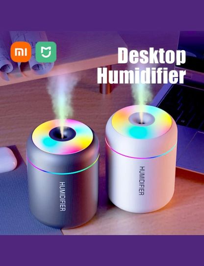 Xiaomi Desktop Humidifier Mini Dazzle Night Light USB Silent Air Humidification Machines Fine Mist Household Car Office Portable