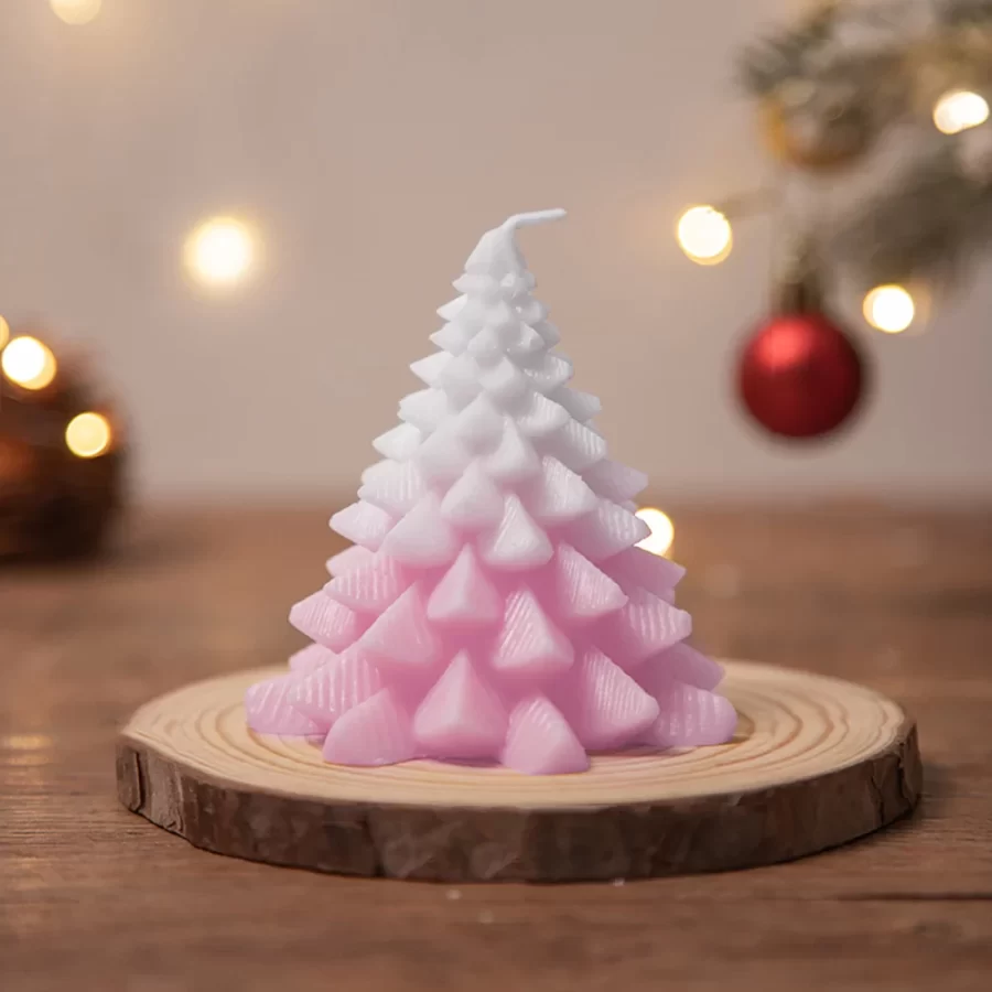 Christmas Scented Candle Christmas Tree Shaped Candle Decoration for Christmas Festival Gifts Home Living Room Decoration Candle_6